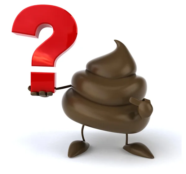 Fun cartoon poop — Stock Photo, Image