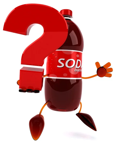 Fun cartoon Soda bottle — Stock Photo, Image