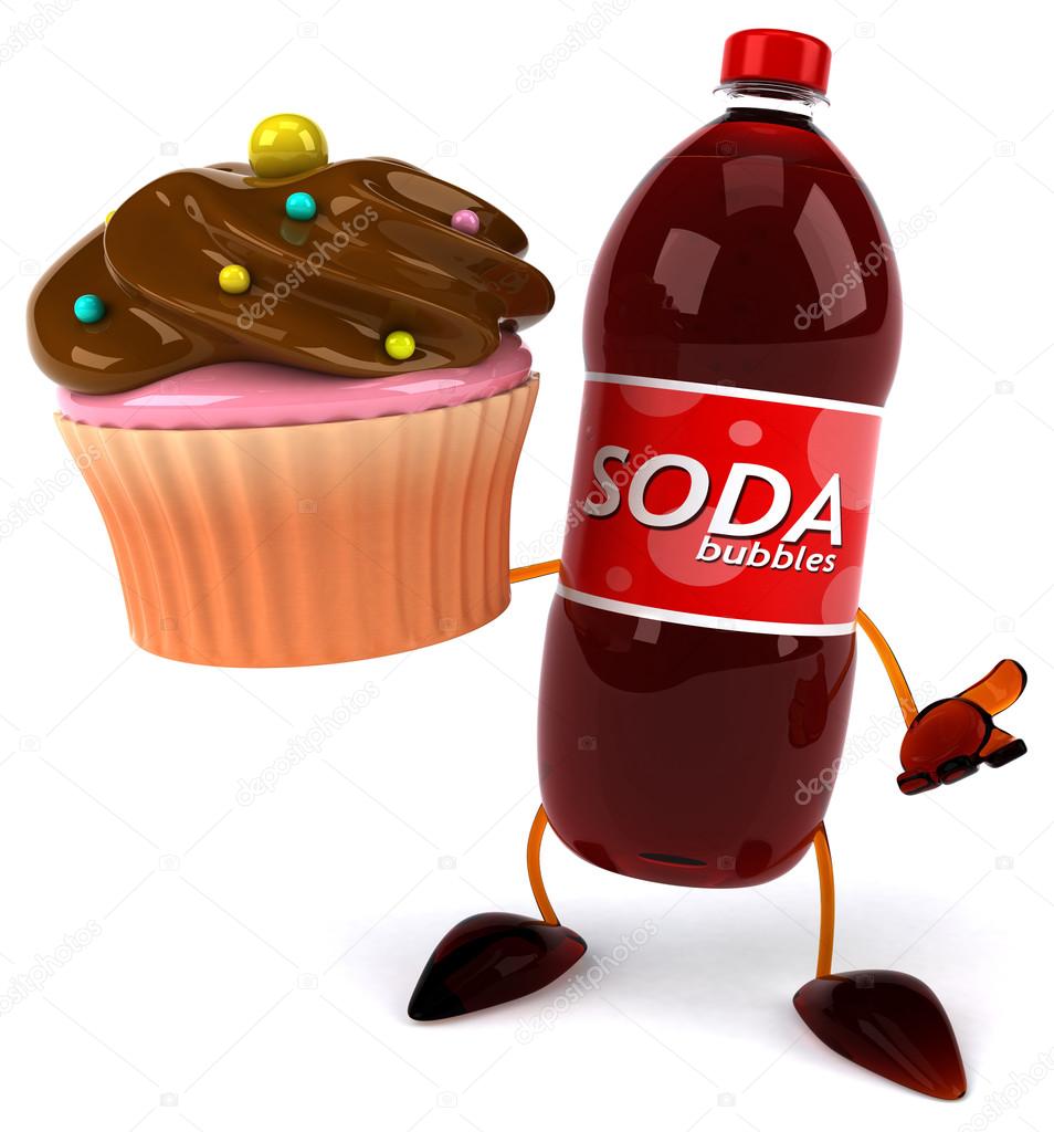 Fun cartoon Soda bottle — Stock Photo © julos #71073275