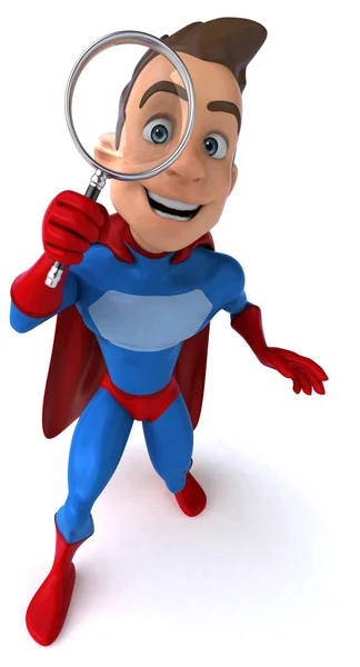 Fun cartoon superhero — Stock Photo, Image