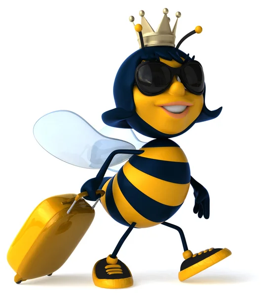 Roliga tecknade bee — Stockfoto