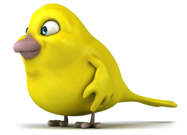 Cartoon gele vogel — Stockfoto
