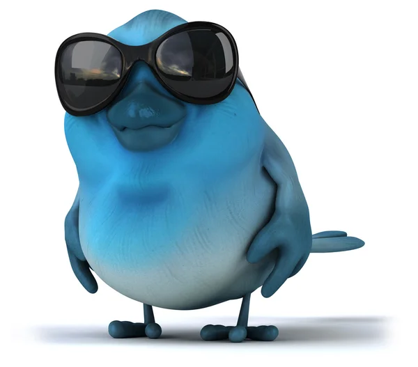 Leuke cartoon Blue bird — Stockfoto