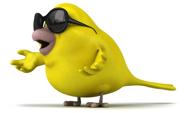 Fumetto uccello giallo — Foto Stock