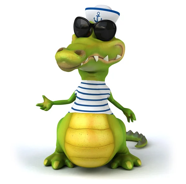 Fun cartoon crocodile — Stock Photo, Image