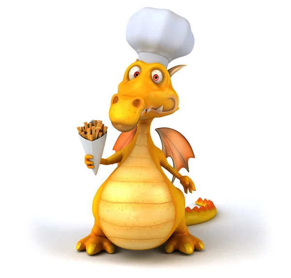 Fun cartoon dragon — Stock Photo, Image