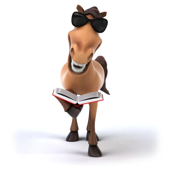 Fun cartoon horse — Stock Photo, Image