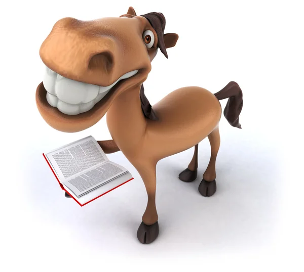 Leuke cartoon paard — Stockfoto