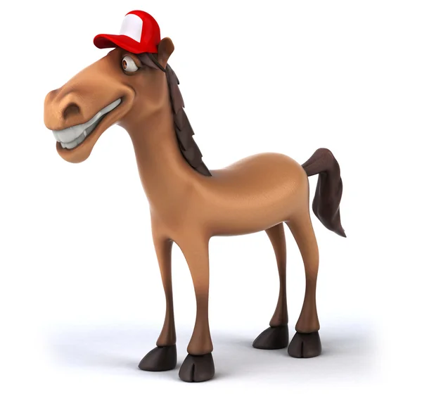 Fun cartoon horse — Stock Photo, Image