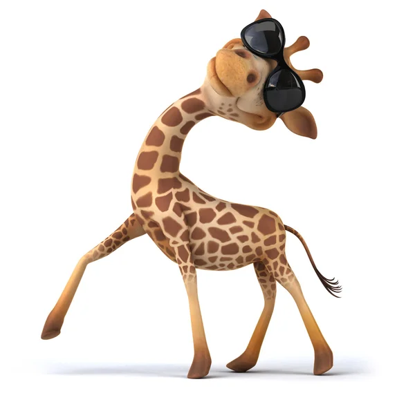 Fun cartoon giraffe — Stock Photo, Image