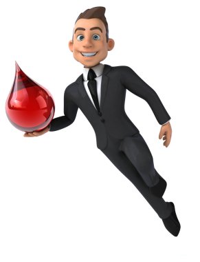 Eğlenceli karikatür işadamı