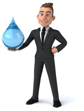 Eğlenceli karikatür işadamı