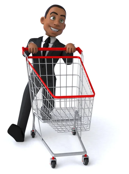 Fun cartoon businessman — Stock Photo, Image