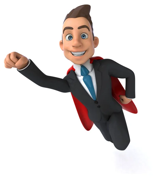 Fun Super businessman — Stock Photo, Image