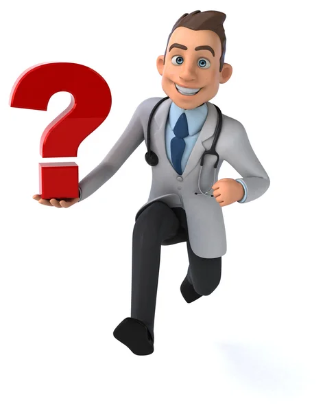 Fun cartoon doctor — Stock Photo, Image