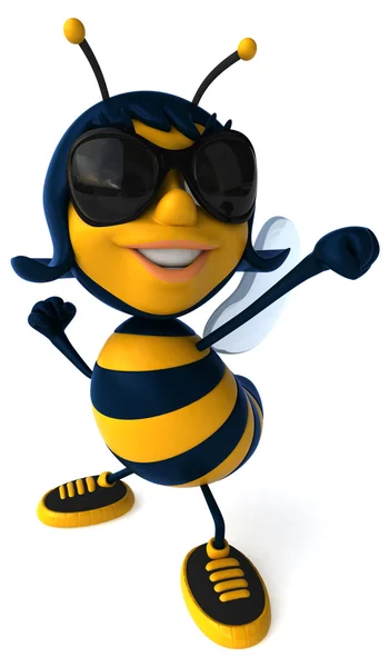 Leuke cartoon bee — Stockfoto