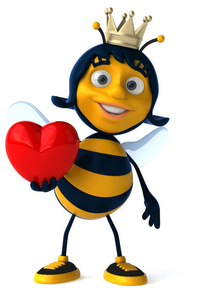 Веселая мультяшная пчела
