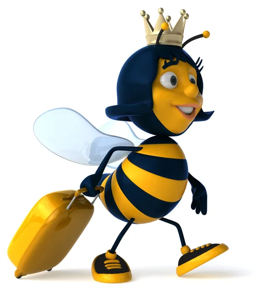 Fun cartoon bee — Stock Photo, Image