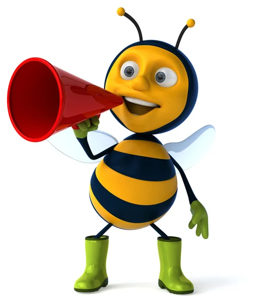 Leuke cartoon bee — Stockfoto