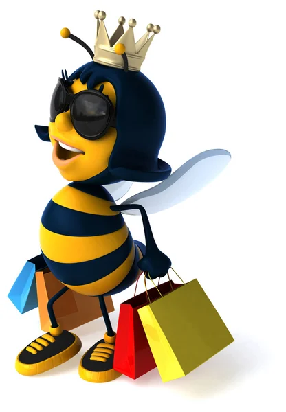 Funny cartoon bee — Stock Photo, Image