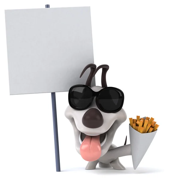 Divertido perro de dibujos animados — Foto de Stock