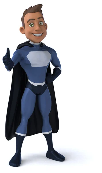 Fun cartoon superhero — Stock Photo, Image