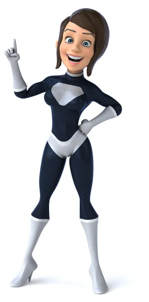 Fun female superhero — Stock Photo, Image