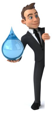 Eğlenceli karikatür işadamı