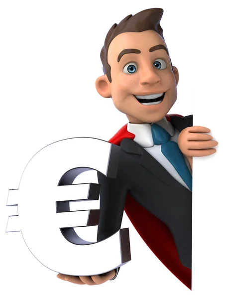 Fun cartoon businessman — Stock Photo, Image