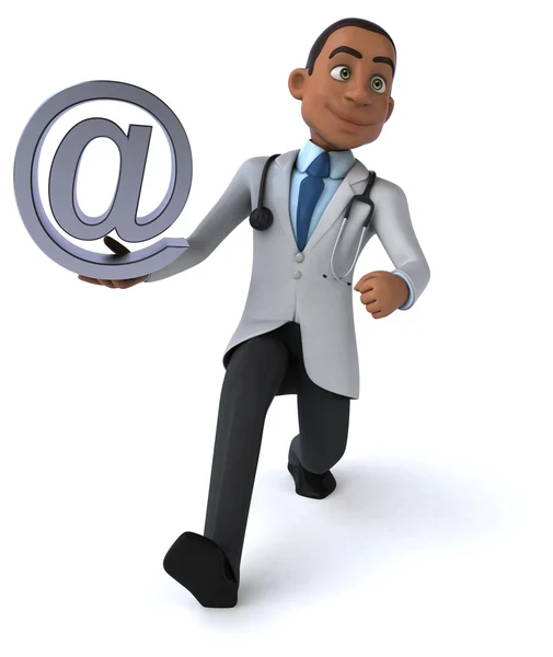 Fun cartoon doctor — Stock Photo, Image