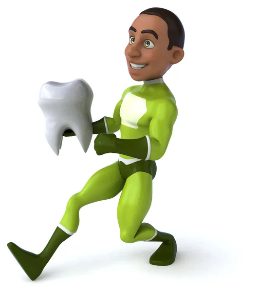 Fun cartoon superhero — Stock Photo, Image