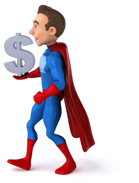 Fun cartoon superhero — Stock Photo, Image