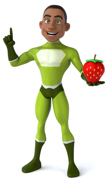 Fun cartoon superhero — Stock Photo, Image