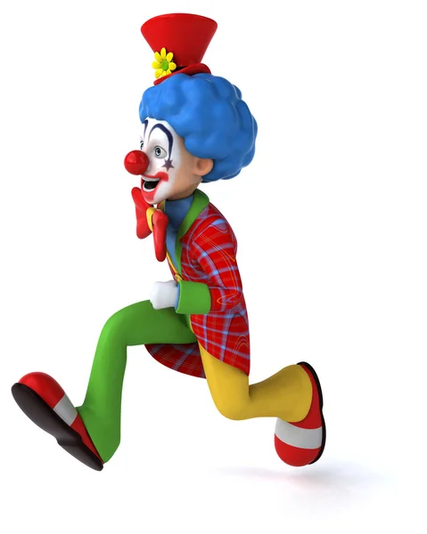 Spaß Cartoon Clown — Stockfoto