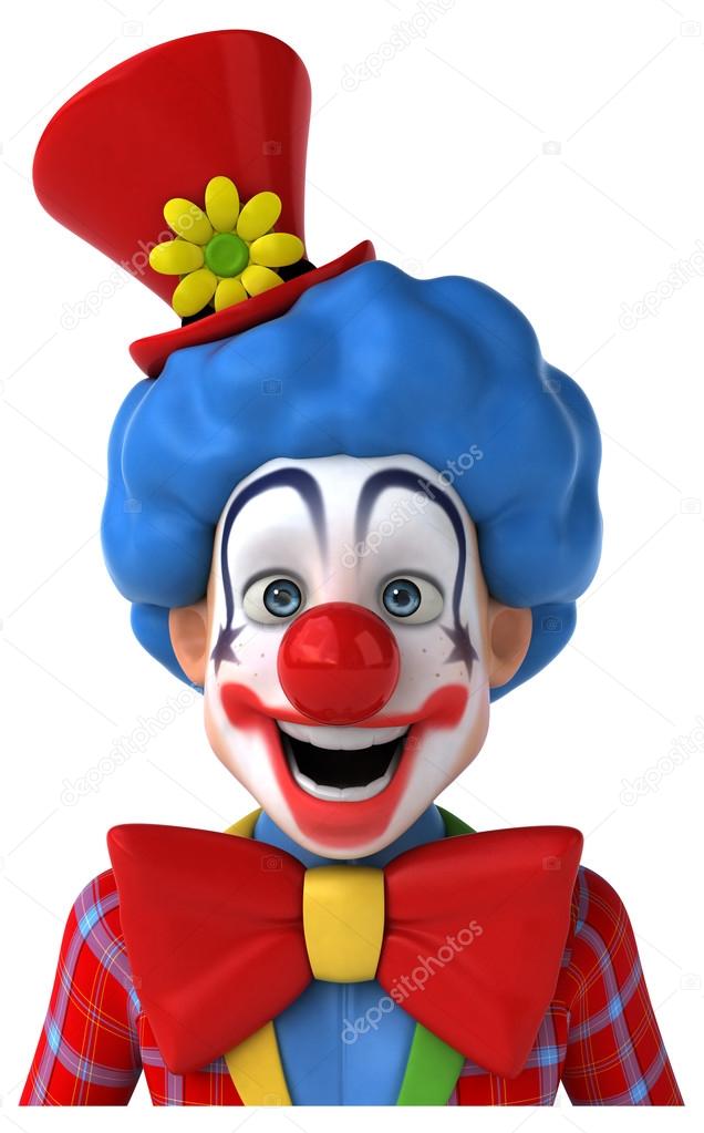Fun cartoon clown