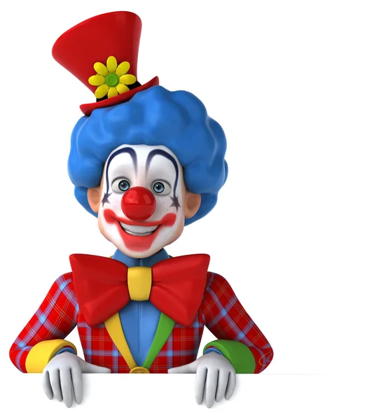 Fun cartoon clown — Stock Photo, Image