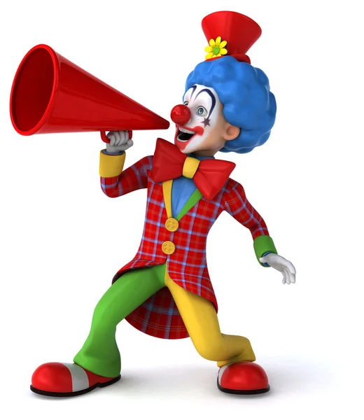 Leuke cartoon clown — Stockfoto