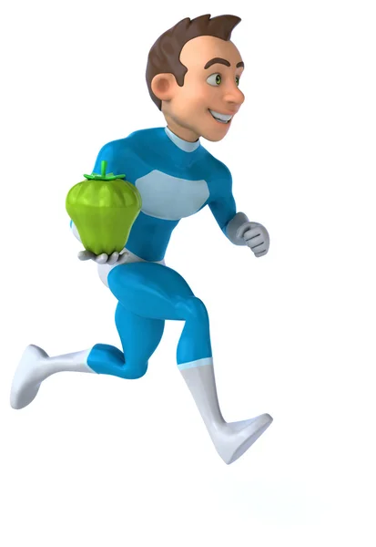 Fun cartoon superhero — Stock Photo, Image