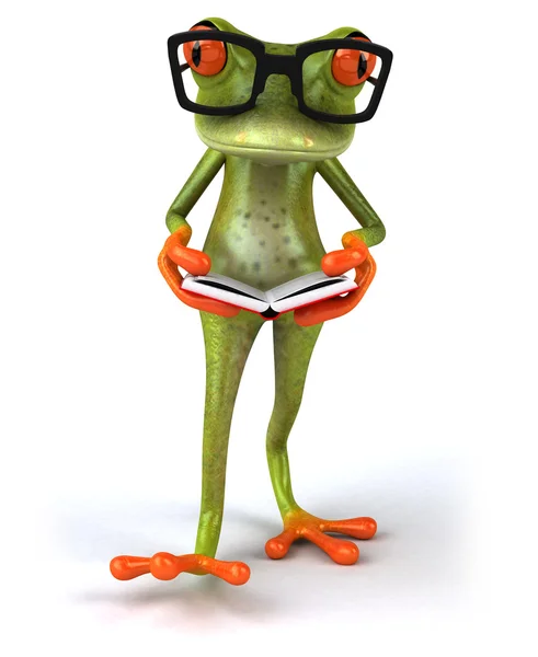 Fun cartoon frog — Stock Photo, Image