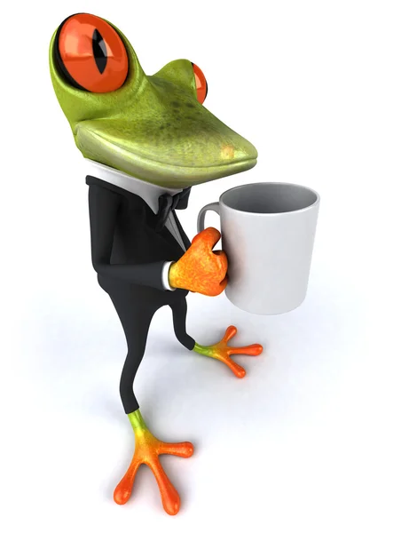 Fun cartoon frog — Stock Photo, Image