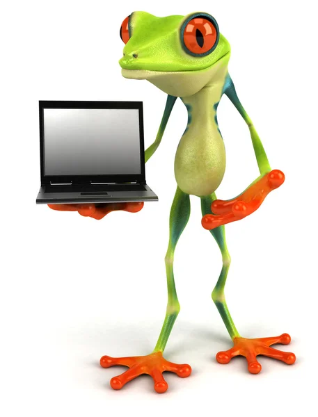 Fun cartoon frog — Stock Photo, Image