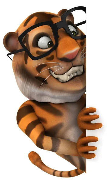 Śmieszny kreskówkowy tygrys — Zdjęcie stockowe