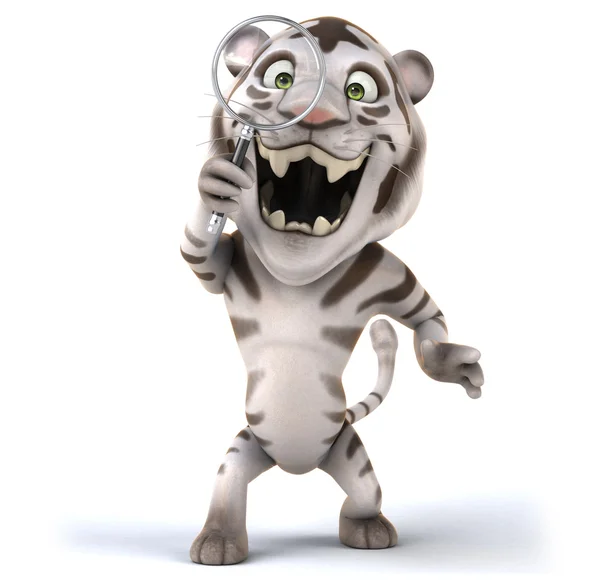Смешной мультяшный тигр — стоковое фото