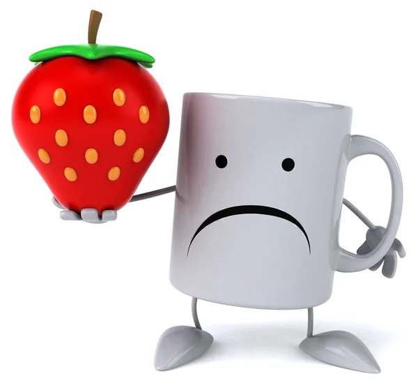 Funny cartoon cup — Stock Photo, Image