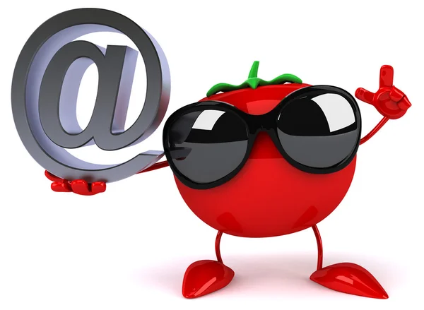 Funny cartoon tomato — Stock Photo, Image