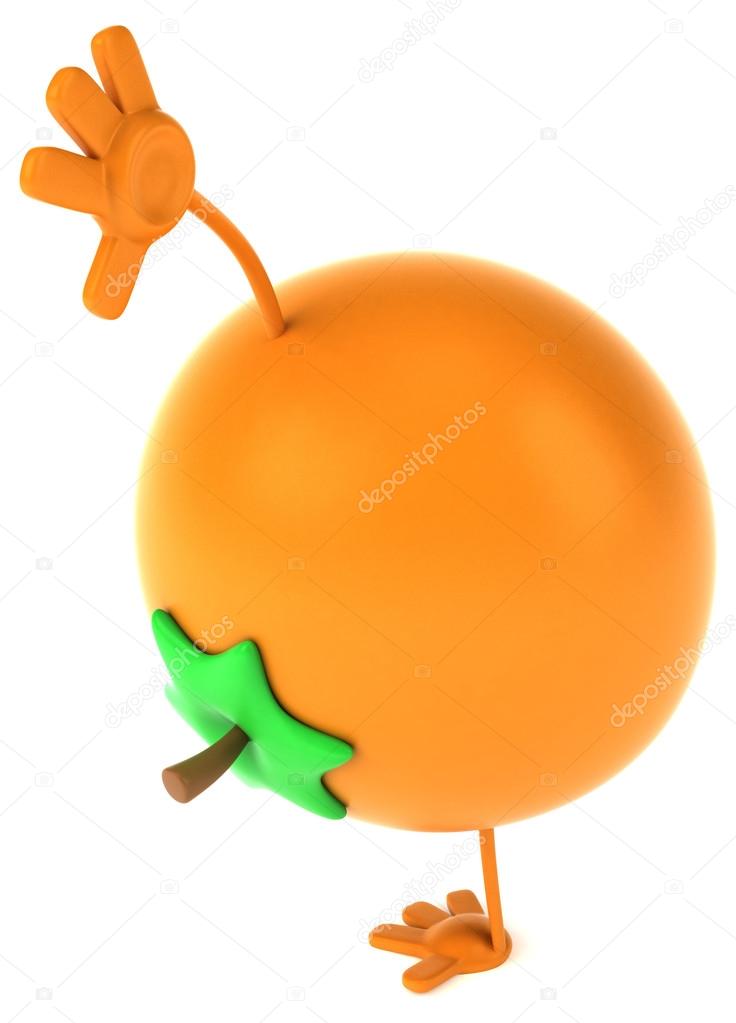 Fun cartoon orange