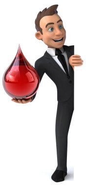 Eğlenceli karikatür işadamı