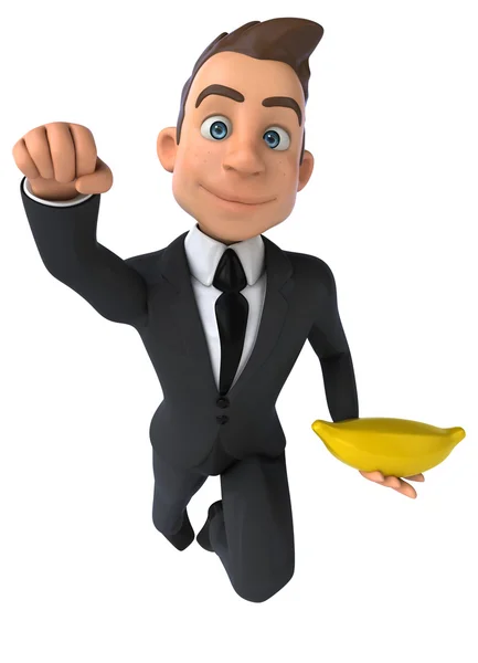 Fun cartoon businessman — Stock Photo, Image