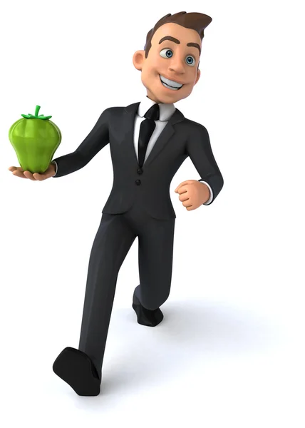 Fun cartoon businessman — Stock Photo, Image