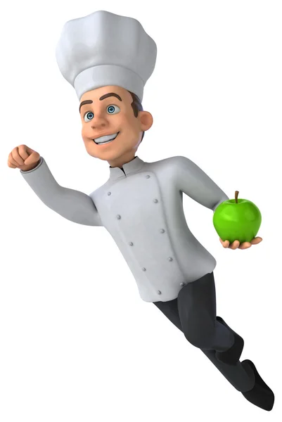 Divertido chef dos desenhos animados — Fotografia de Stock